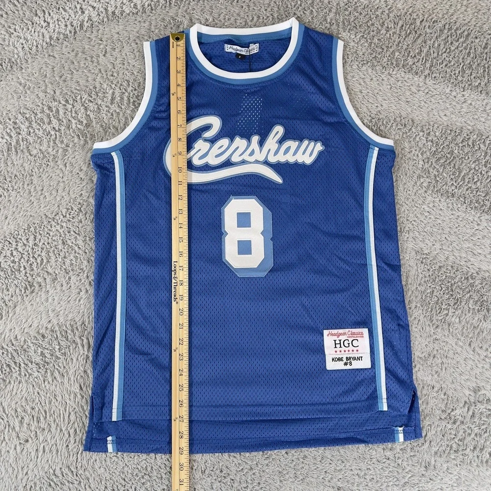 Crenshaw Jersey Mens Small Blue NBA Basketball Kobe Bryant 8 Headgear Classics